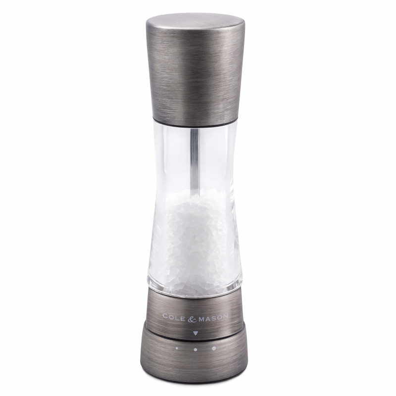 Coffret sel et poivre Derwent 190 mm Titanium - Cole&Mason